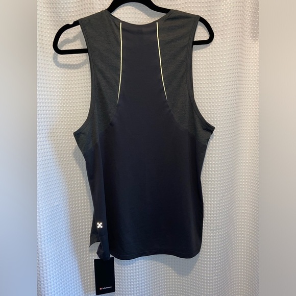 Men’s LULULEMON‎ fast and free Graphite Grey gray Tank size medium NWT - Picture 12 of 14